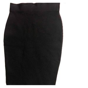 Skirt thick band high rise midi